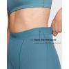 imageINLYRIC Womens 94 Cotton Leggings Soft High Waisted Pants Stretch Full Length LoungeBlue Ashes