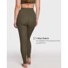 imageINLYRIC Womens 94 Cotton Leggings Soft High Waisted Pants Stretch Full Length LoungeDesert Olive