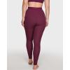 imageINLYRIC Womens 94 Cotton Leggings Soft High Waisted Pants Stretch Full Length LoungeGrape Wine