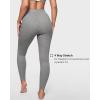 imageINLYRIC Womens 94 Cotton Leggings Soft High Waisted Pants Stretch Full Length LoungeHeather Carbon