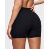 imageINLYRIC Womens Boxer Briefs Cotton High Waisted Boy Shorts Underwear 5quot Inseam Stretch Boxer ShortsBlack