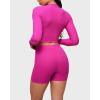 imageINLYRIC Womens Boxer Briefs Cotton High Waisted Boy Shorts Underwear 5quot Inseam Stretch Boxer ShortsHibiscus Purple