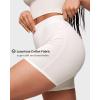 imageINLYRIC Womens Boxer Briefs Cotton High Waisted Boy Shorts Underwear 5quot Inseam Stretch Boxer ShortsIceland White