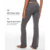 imageINLYRIC Womens Flared Leggings Fold Over Cotton Yoga Pants Y2K Pajama Lounge Bell Bottom 30 inchesLava Smoke Grey