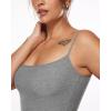 imageINLYRIC Womens Maxi Bodycon Dress Lounge Slip Spaghetti Strap Long Dresses Tank Ribbed Tight Dress CasualHeather Carbon
