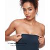 imageINLYRIC Womens Natrelax Strapless Jumpsuit  Yoga One Piece Bodycon Double Lined Sexy Tube Top Flare Leggings RompersTwilight Blue