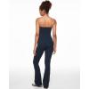 imageINLYRIC Womens Natrelax Strapless Jumpsuit  Yoga One Piece Bodycon Double Lined Sexy Tube Top Flare Leggings RompersTwilight Blue