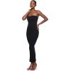 imageINLYRIC Womens Strapless Bodycon Dress Foldable Sexy Tube Long Maxi Dresses for Cocktail Party Wedding Guest CasualBlack