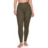 imageINLYRIC Womens 94 Cotton Leggings Soft High Waisted Pants Stretch Full Length LoungeDesert Olive