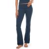 imageINLYRIC Womens Flared Leggings Fold Over Cotton Yoga Pants Y2K Pajama Lounge Bell Bottom 30 inchesStelindigo