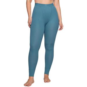 imageINLYRIC Womens 94 Cotton Leggings Soft High Waisted Pants Stretch Full Length LoungeBlue Ashes