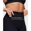 imageINLYRIC Womens 94 Cotton Leggings Soft High Waisted Yoga Pants Workout Stretch Full Length Black Small