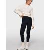 imageINLYRIC Womens 94 Cotton Leggings Soft High Waisted Yoga Pants Workout Stretch Full Length Black Small