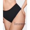 imageINLYRIC Womens Inbarely Plus Thong Underwear Pack  High Waisted Sexy Smooth Tagless Ladies Underwear Panties 3 PackBasic 3pack