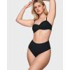 imageINLYRIC Womens Inbarely Plus Thong Underwear Pack  High Waisted Sexy Smooth Tagless Ladies Underwear Panties 3 PackBlack 3pack