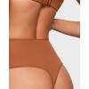 imageINLYRIC Womens Inbarely Plus Thong Underwear Pack  High Waisted Sexy Smooth Tagless Ladies Underwear Panties 3 PackBronze 3pack