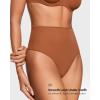 imageINLYRIC Womens Inbarely Plus Thong Underwear Pack  High Waisted Sexy Smooth Tagless Ladies Underwear Panties 3 PackBronze 3pack