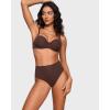 imageINLYRIC Womens Inbarely Plus Thong Underwear Pack  High Waisted Sexy Smooth Tagless Ladies Underwear Panties 3 PackHazelnut 3pack