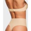 imageINLYRIC Womens Inbarely Plus Thong Underwear Pack  High Waisted Sexy Smooth Tagless Ladies Underwear Panties 3 PackLight Oatmeal 3pack
