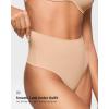 imageINLYRIC Womens Inbarely Plus Thong Underwear Pack  High Waisted Sexy Smooth Tagless Ladies Underwear Panties 3 PackWarm Beige 3pack