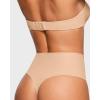 imageINLYRIC Womens Inbarely Plus Thong Underwear Pack  High Waisted Sexy Smooth Tagless Ladies Underwear Panties 3 PackWarm Beige 3pack
