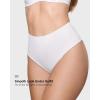 imageINLYRIC Womens Inbarely Plus Thong Underwear Pack  High Waisted Sexy Smooth Tagless Ladies Underwear Panties 3 PackWhite 3pack
