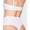 imageINLYRIC Womens Inbarely Plus Thong Underwear Pack  High Waisted Sexy Smooth Tagless Ladies Underwear Panties 3 PackWhite 3pack