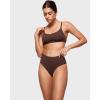 imageINLYRIC Womens Inbarely Soft Full Briefs  Mid Waist Underwear Breathable Stretch Tagless Ladies Panties 3 PackBasic 05 3pack