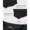 imageINLYRIC Womens Inbarely Soft Full Briefs  Mid Waist Underwear Breathable Stretch Tagless Ladies Panties 3 PackBlack 3pack
