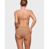 imageINLYRIC Womens Inbarely Soft Full Briefs  Mid Waist Underwear Breathable Stretch Tagless Ladies Panties 3 PackGravel 3pack