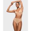 imageINLYRIC Womens Inbarely Soft Full Briefs  Mid Waist Underwear Breathable Stretch Tagless Ladies Panties 3 PackWarm Beige 3pack