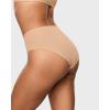 imageINLYRIC Womens Inbarely Soft Full Briefs  Mid Waist Underwear Breathable Stretch Tagless Ladies Panties 3 PackWarm Beige 3pack