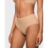 imageINLYRIC Womens Inbarely Soft Full Briefs  Mid Waist Underwear Breathable Stretch Tagless Ladies Panties 3 PackWarm Beige 3pack