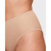 imageINLYRIC Womens Inbarely Soft Full Briefs  Mid Waist Underwear Breathable Stretch Tagless Ladies Panties 3 PackWheat 3pack