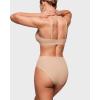 imageINLYRIC Womens Inbarely Soft Full Briefs  Mid Waist Underwear Breathable Stretch Tagless Ladies Panties 3 PackWheat 3pack