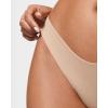imageINLYRIC Womens Inbarely Soft Thong  No Show Sexy Panties Breathable Vwaisted Ladies Underwear 3 PackBasic 05 3pack