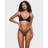 imageINLYRIC Womens Inbarely Soft Thong  No Show Sexy Panties Breathable Vwaisted Ladies Underwear 3 PackClay Brown 3pack