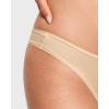 imageINLYRIC Womens Inbarely Soft Thong  No Show Sexy Panties Breathable Vwaisted Ladies Underwear 3 PackLight Oatmeal 3pack