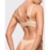 imageINLYRIC Womens Inbarely Soft Thong  No Show Sexy Panties Breathable Vwaisted Ladies Underwear 3 PackLight Oatmeal 3pack