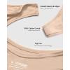 imageINLYRIC Womens Inbarely Soft Thong  No Show Sexy Panties Breathable Vwaisted Ladies Underwear 3 PackWheat 3pack