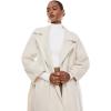 imageINLYRIC Womens Natrelax Mock Turtleneck Long Sleeve Bodysuit Thong Bodysuits Slim Fitted Thermal TopsWhite