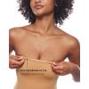 imageINLYRIC Womens Natrelax Sexy Strapless Bodysuit Thong Tube Top Off The Shoulder One Piece LeotardDoe Brown
