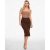 imageINLYRIC Womens Natrelax Sexy Strapless Bodysuit Thong Tube Top Off The Shoulder One Piece LeotardMocha Mousse