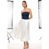imageINLYRIC Womens Natrelax Sexy Strapless Bodysuit Thong Tube Top Off The Shoulder One Piece LeotardTrue Navy