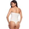 imageINLYRIC Womens Natrelax Sexy Strapless Bodysuit Thong Tube Top Off The Shoulder One Piece LeotardWhite Apricot