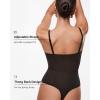 imageINLYRIC Womens Cosnufy Sheer Mesh Scoop Neck Sleeveless Bodysuit See Through Cami Spaghetti Strap Tank Tops LeotardBlack