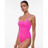 imageINLYRIC Womens Cosnufy Sheer Mesh Scoop Neck Sleeveless Bodysuit See Through Cami Spaghetti Strap Tank Tops LeotardGlitter Rose
