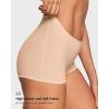imageINLYRIC Womens Inbarely Plus Boyshorts Underwear  Soft Full Coverage Boxer Shorts Briefs Ladies Panties 3 PackBeige 3pack