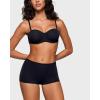 imageINLYRIC Womens Inbarely Plus Boyshorts Underwear  Soft Full Coverage Boxer Shorts Briefs Ladies Panties 3 PackBlack 3pack