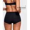 imageINLYRIC Womens Inbarely Plus Boyshorts Underwear  Soft Full Coverage Boxer Shorts Briefs Ladies Panties 3 PackBlack 3pack
